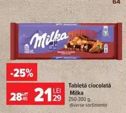 Carrefour Tableta ciocolată Milka Ofertă