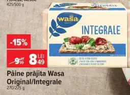 Carrefour Pâine prăjită Wasa Original/Integrale Ofertă