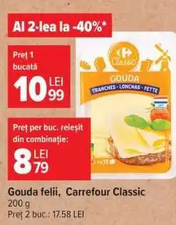 Carrefour Gouda felii, Carrefour Classic Ofertă