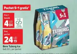 Carrefour Bere Tuborg Ice Ofertă