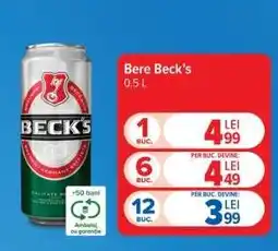 Carrefour Bere Beck's 0.5 L Ofertă