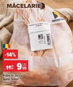 Carrefour Pulpe de pui cu spate, Simpl Ofertă