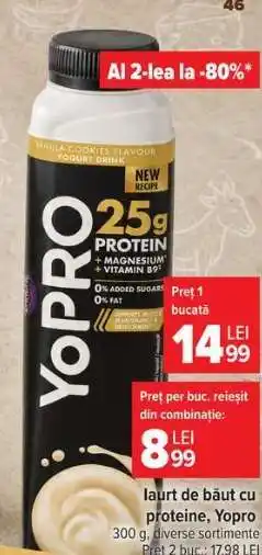 Carrefour Iaurt de băut cu proteine Yopro Ofertă