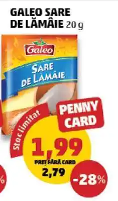 Penny GALEO SARE DE LĂMÂIE 20 g Ofertă