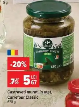 Carrefour Castraveți murați în oțet, Carrefour Classic Ofertă