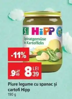 Carrefour Piure legume cu spanac și cartofi, Hipp Ofertă