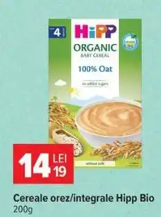 Carrefour Cereale orez/integrale Hipp Bio Ofertă