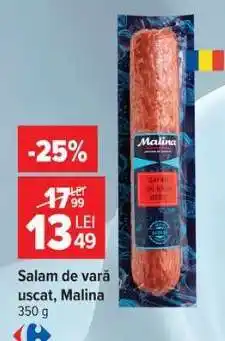 Carrefour Salam de vară uscat, Malina Ofertă