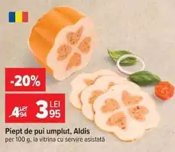 Carrefour Piept de pui umplut, Aldis Ofertă