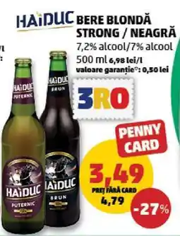 Penny Haiduc Bere Blondă Strong / Neagră Ofertă