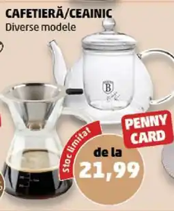 Penny Cafetieră/Ceainic Ofertă