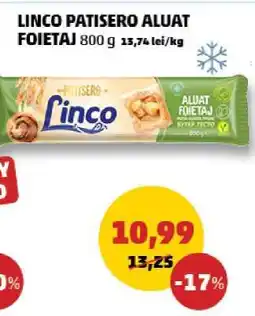 Penny LINCO PATISERO ALUAT FOIETAJ 800 g Ofertă