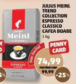 Penny Julius Meinl Trend Collection Espresso Classico Cafea Boabe Ofertă