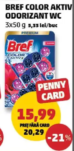 Penny BREF COLOR AKTIV ODORIZANT WC Ofertă