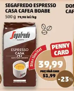 Penny SEGAFREDO ESPRESSO CASA CAFEA BOABE Ofertă