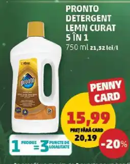 Penny PRONTO DETERGENT LEMN CURAT 5 IN 1 Ofertă