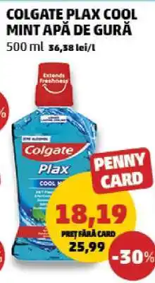 Penny Colgate Plax Cool Mint Apă de Gură Ofertă