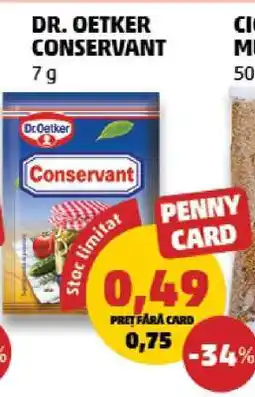 Penny DR. OETKER CONSERVANT Ofertă