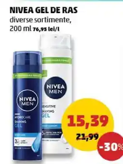 Penny NIVEA GEL DE RAS Ofertă