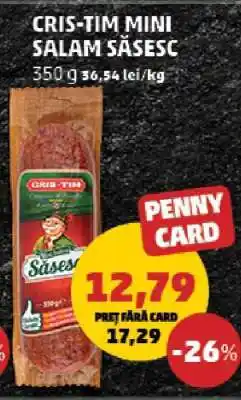 Penny CRIS-TIM MINI SALAM SĂSESC Ofertă