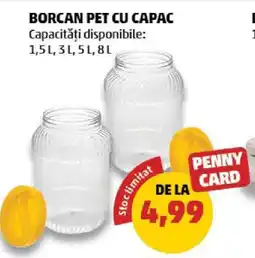 Penny BORCAN PET CU CAPAC Ofertă