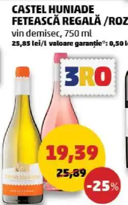 Penny CASTEL HUNIADE FETEASCĂ REGALĂ / ROZ Ofertă