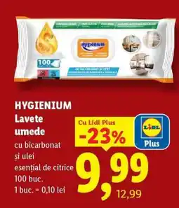 Lidl HYGIENIUM Lavete umede Ofertă