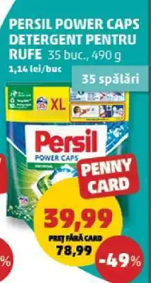 Penny PERSIL POWER CAPS DETERGENT PENTRU RUFE Ofertă