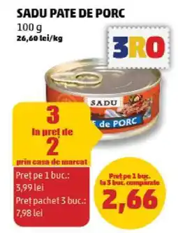 Penny SADU Pate de porc Ofertă