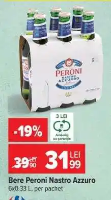 Carrefour Bere Peroni Nastro Azzuro Ofertă