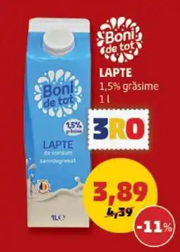 Penny Boni de tot Lapte Ofertă