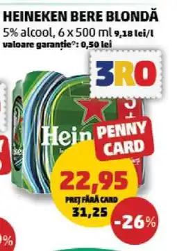 Penny HEINEKEN Bere blondă Ofertă