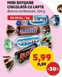 Penny MINI BATOANE CIOCOLATĂ CU LAPTE Ofertă