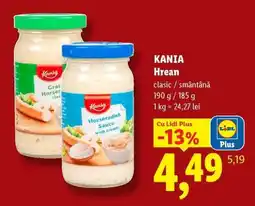 Lidl Kania Hrean Ofertă