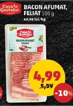 Penny Bacon Afumat, Feliat 100 g Ofertă