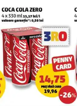 Penny Coca-Cola zero Ofertă
