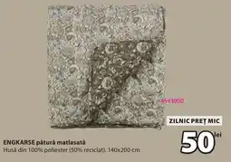 JYSK Engkarse pătură matlasată Ofertă