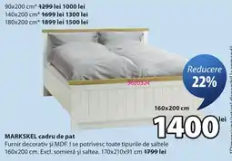 JYSK Markskel cadru de pat Ofertă