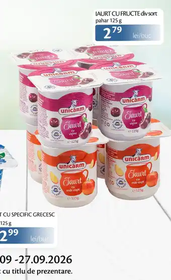 Unicarm iaurt cu fructe div sort