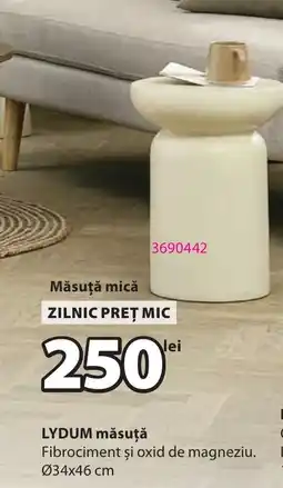 JYSK Lydum măsuță Ofertă