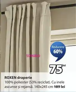 JYSK Roxen draperie Ofertă