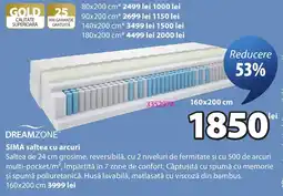 JYSK Dreamzone sima saltea cu arcuri Ofertă