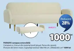 JYSK Paradis canapea extensibila Ofertă