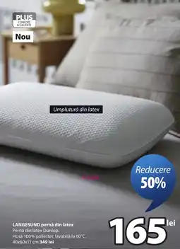 JYSK Langesund pernă din latex Ofertă