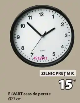 JYSK Elvart ceas de perete Ofertă