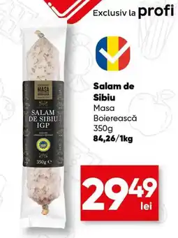 PROFI Masa Boierească Salam de Sibiu IGP Ofertă