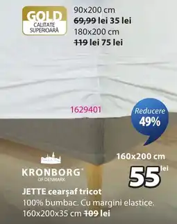 JYSK Kronborg jette cearșaf tricot Ofertă