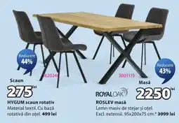JYSK Royal Oak Roslev masă Ofertă