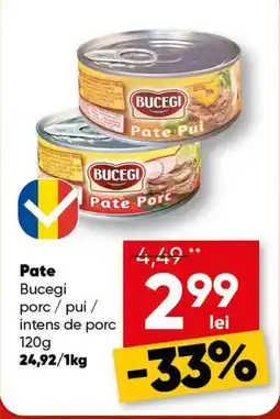 PROFI Bucegi pate porc / pui / intens de porc Ofertă