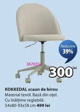 JYSK Kokkedal scaun de birou Ofertă